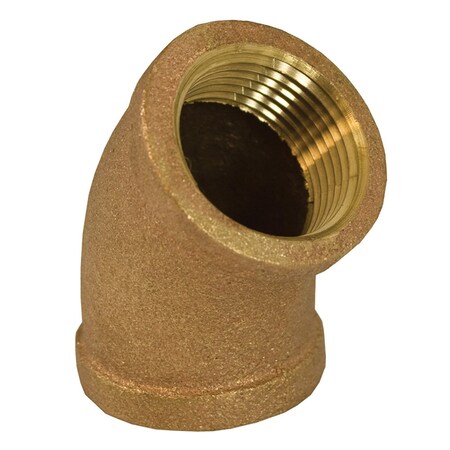 1/2 In. 45 Deg Bronze Elbow, Lead Free